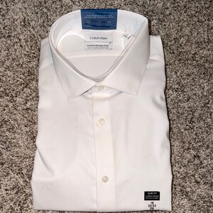 Calvin Klein Men's White Dress Shirt